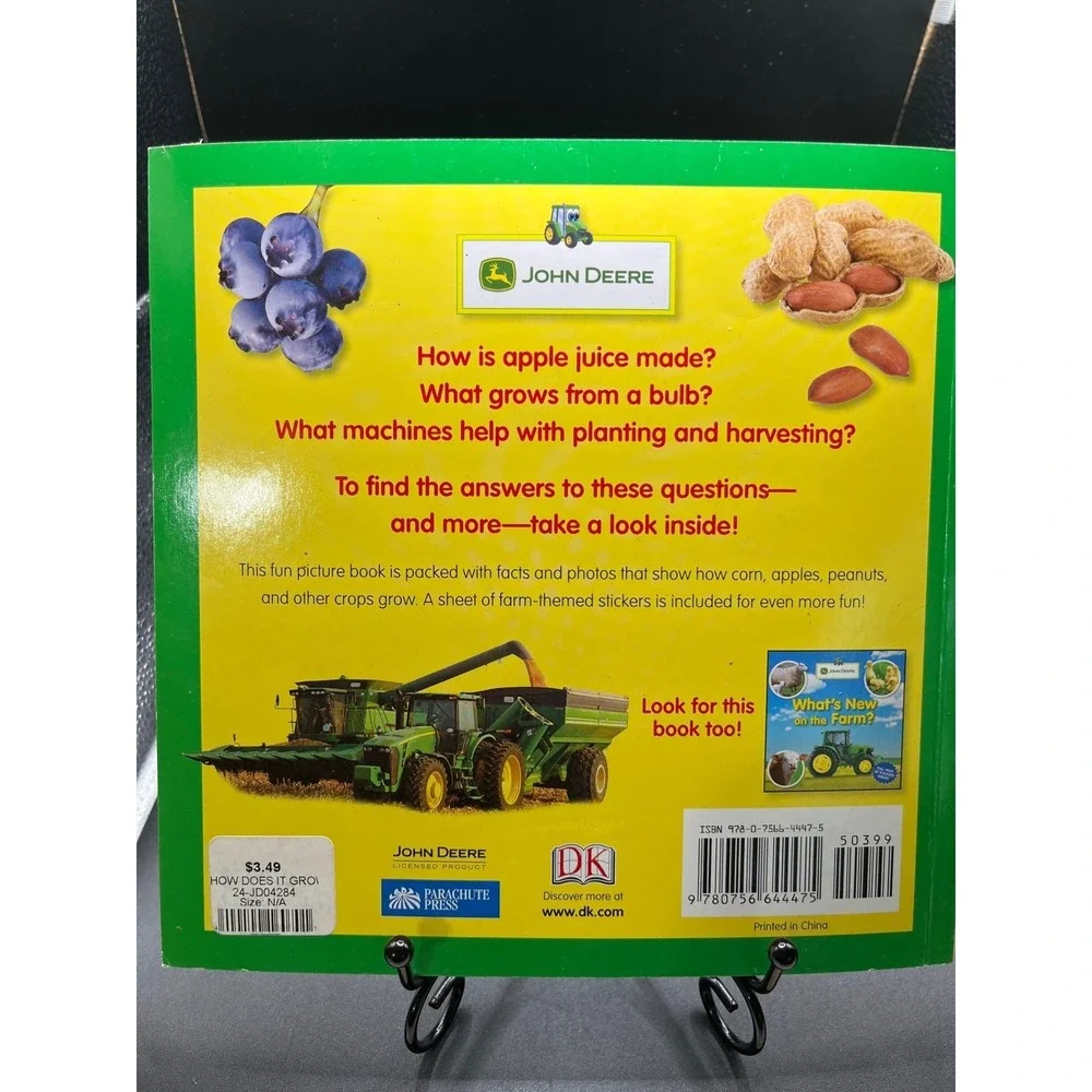 John Deere How Does‎ It Grow? Kids Learning Book with Stickers